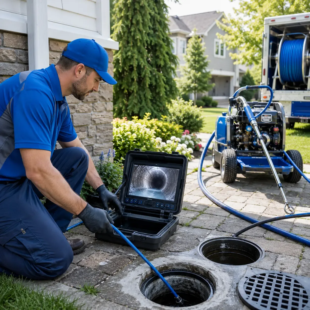 Outdoor drain cleaning professionals serving Brooklyn, MI