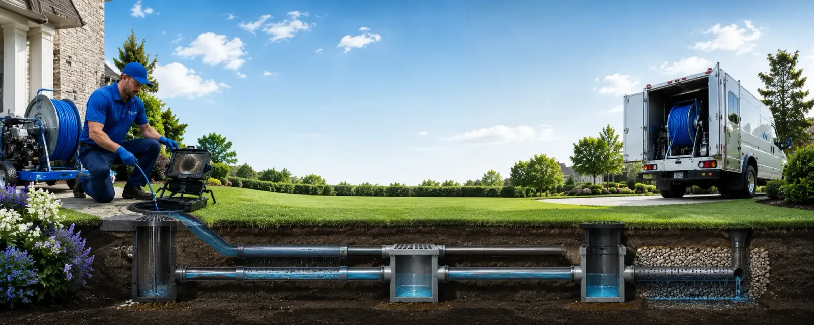 Outdoor drain cleaning information for Brooklyn, MI